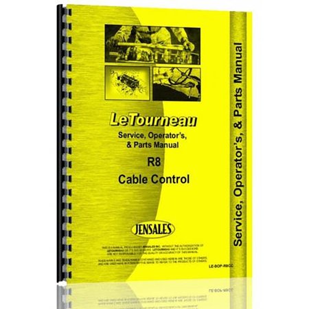 New Le Tourneau R8 Industrial/Construction Service + Operator + Parts Manual -  AFTERMARKET, RAP78467